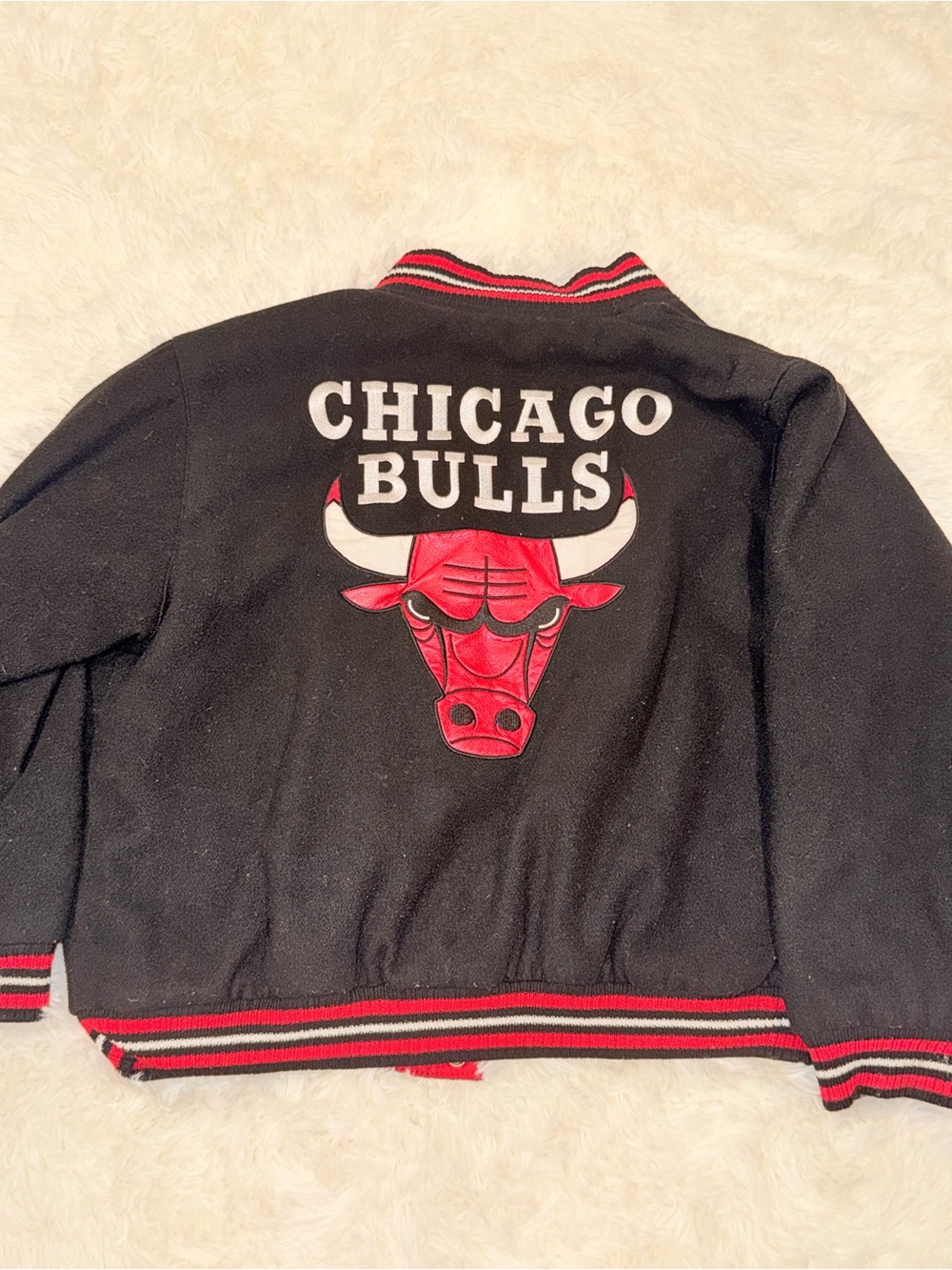 Reversible vintage bulls bomber